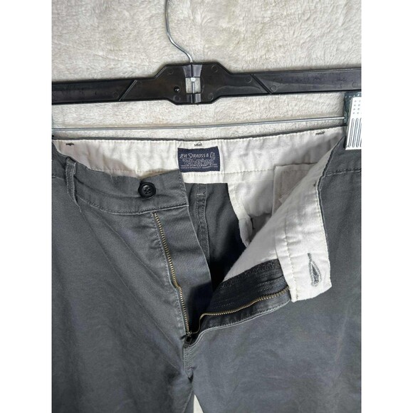 Levis Chino Pants Slim Mens 36x30 Dark Gray 24888 S40196 - Picture 3 of 7